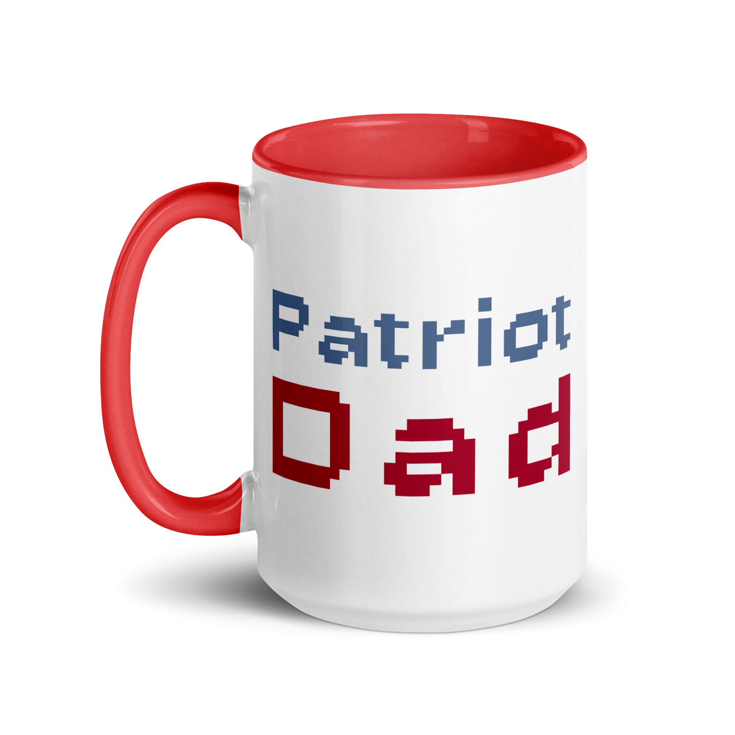 Patriot Dad 8-Bit - Color Inside Mugs